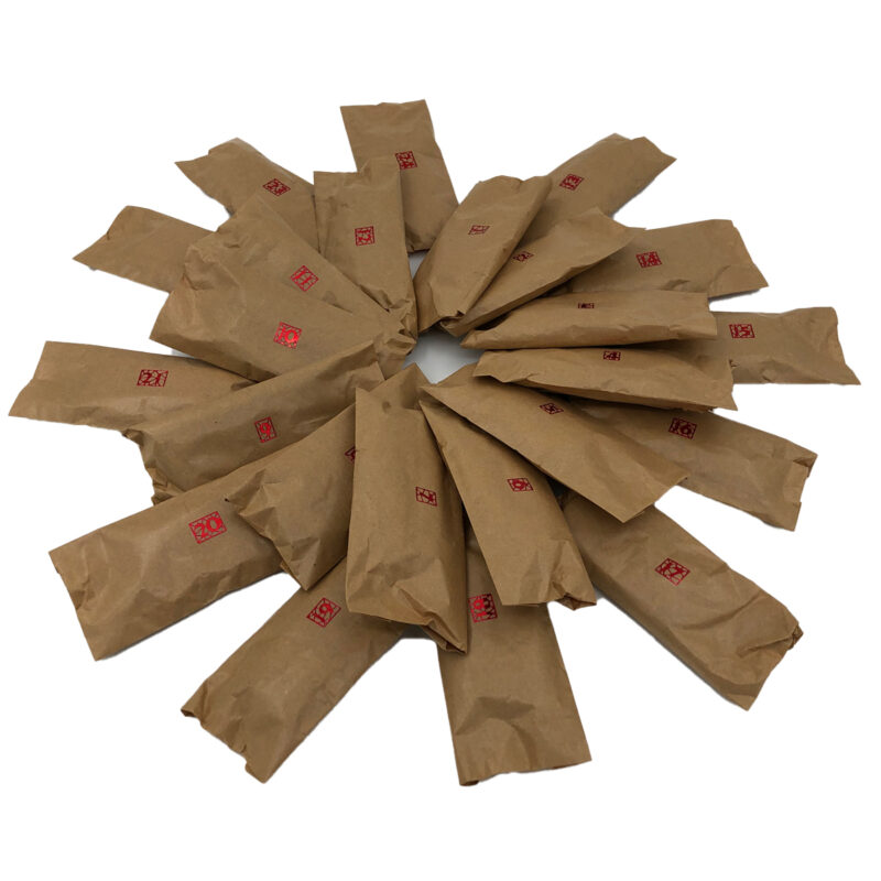 24 mini skeins wrapped in brown paper for advent calendar