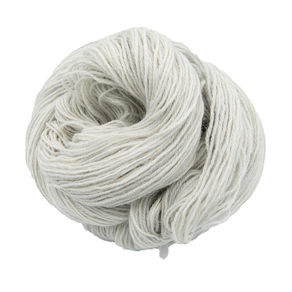 Skeins of hand dyed britsock yarn - pearl