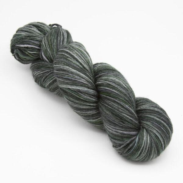 skein of blackened forest Bluefaced Leicester wool