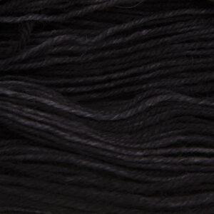 black hand dyed sock yarn, close up showing tonal variations