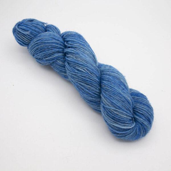 bluebell hand dyed sock yarn, wound up in a skein