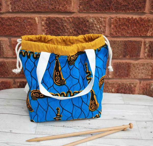 project bag African wax print fabric