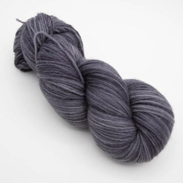 skein of charcoal (mid grey) DK sock wool