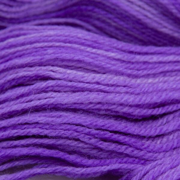 close up of violet DK sock wool